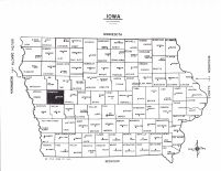 Iowa State Map, Crawford County 1990